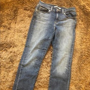 LEVI straight leg jeans, size 4